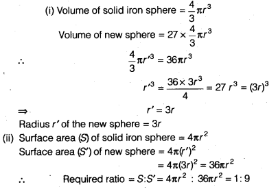 NCERT Solutions for Class 9 Maths Chapter 13 Surface Areas and Volumes a8 9